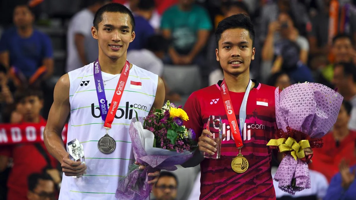 Doa Mengalir: Jonatan Christie, Anthony Ginting, dan Alwi Farhan Bersatu Mendukung Pensiun Viktor Axelsen