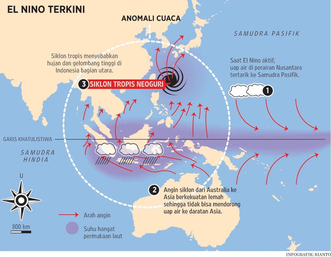 Hujan Masih Turun, Namun El Nino “Godzilla” Mengintai: Apa Artinya Bagi Indonesia?