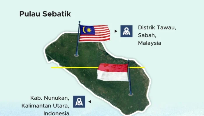 Indonesia Tambah 127,3 Hektare di Pulau Sebatik, Malaysia Kehilangan Wilayah yang Sama