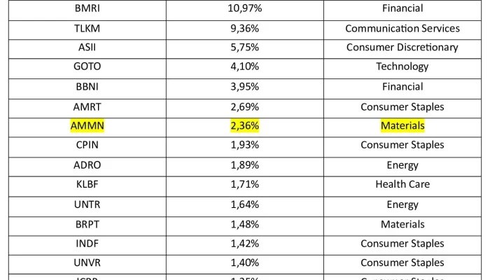 Intip Daftar Saham Konstituen MSCI Indonesia: Dari BBCA, AMMN hingga GOTO, Apa yang Perlu Investor Tahu?