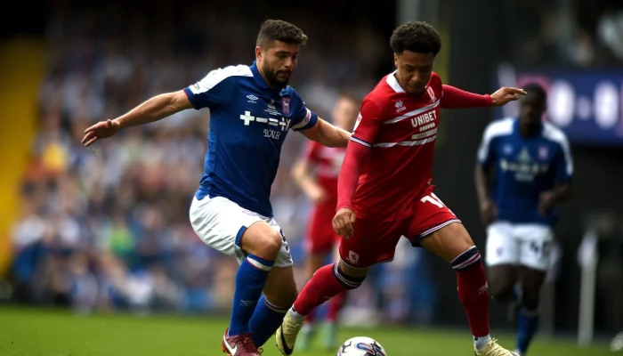 Ipswich vs Middlesbrough Berakhir Imbang 2‑2, Ipswich Kembali ke Posisi Kedua Championship