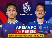 Persib vs Arema: Maung Bandung Dikejar Borneo FC, Selisih 2 Poin Jadi Taruhan Akhir Musim