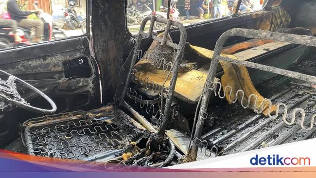 Sopir Angkot Bakar Rekan Usai Ditegur, Insiden Menggemparkan Tanah Abang