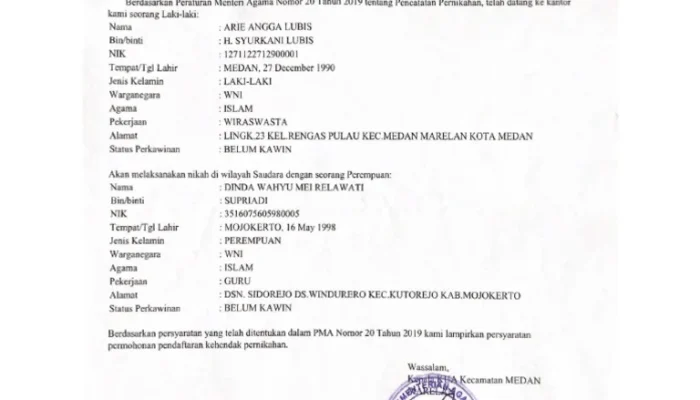 Surat Rekomendasi Nikah Sudah Dikeluarkan, Akad El Rumi & Syifa Hadju Dipastikan di Luar Jakarta