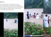 Viral Video Medan: Siswa Berani Seberangi Sungai Deli lewat Pipa Air, Bikin Heboh Netizen