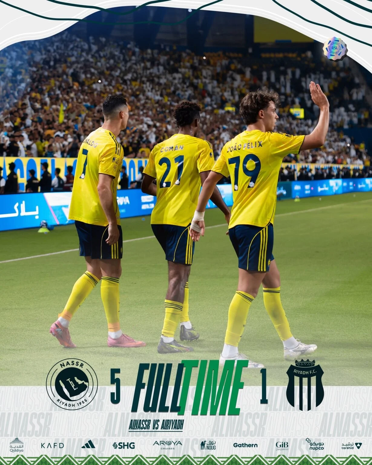 Al Nassr Dinobatkan sebagai Juara Liga Arab Saudi 2025-2026