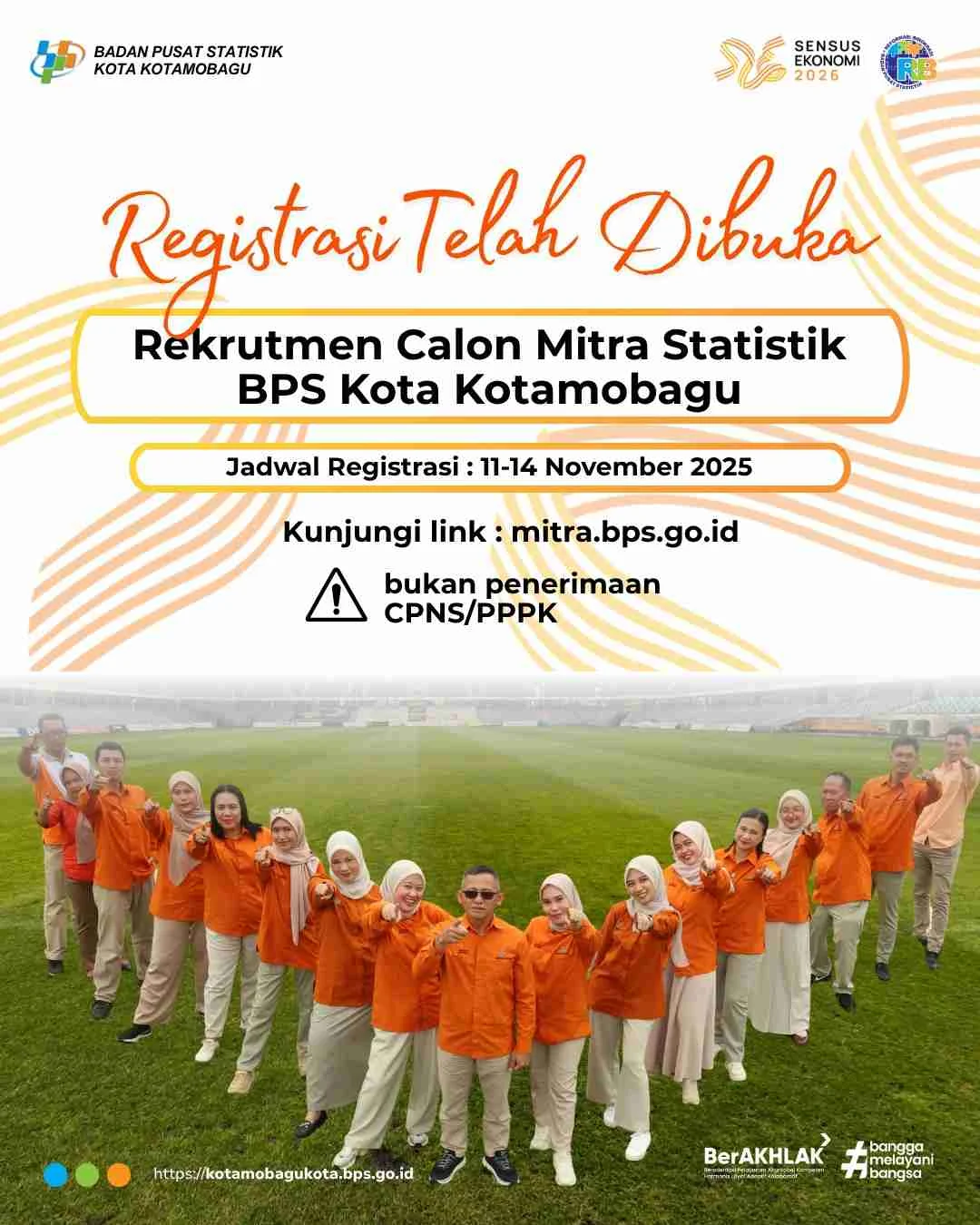 BPS Membuka Lowongan Pendaftaran Calon Mitra Statistik Tambahan 2026