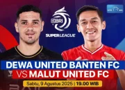 Dewa United dan Malut United Saling Berlomba di BRI Super League 2025/2026