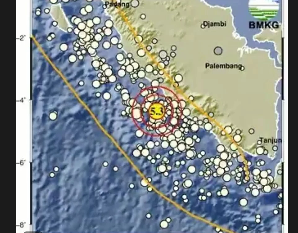 Gempa Hari Ini: Guncangan Signifikan di Indonesia, 5,3 Magnitudo Guncang Bengkulu