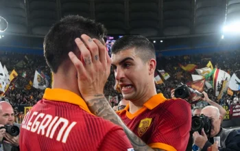 Gianluca Mancini Bawa Roma Pimpin Papan Atas Serie A dan Rebut Gelar Derby