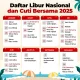 Hari Ini Tanggal Merah? Cek Daftar Libur Nasional dan Cuti Bersama di Indonesia