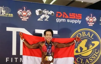 Kapolsek Baguala Raih Tiga Medali di Ajang Binaraga Asia