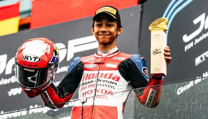 Kiandra Ramadhipa Meningkatkan Posisi di Klasemen Moto3 Junior 2026