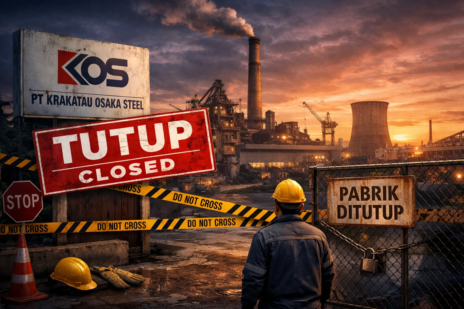 Krisis Industri Baja di Indonesia: PT Krakatau Osaka Steel Tutup, Apa yang Terjadi?