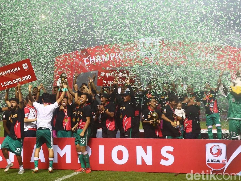 Liga 2: Garudayaksa FC Raih Gelar Juara Setelah Mengalahkan PSS Sleman