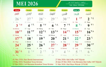 Mengenal Jadwal Sholat dan Kalender Jawa Mei 2026