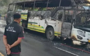 Menyelamatkan Diri dari Api: Pasutri Pati Selamat setelah bus ALS terbakar di Muratara