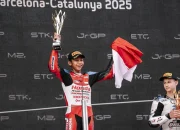 Muhammad Kiandra Ramadhipa Raih Podium Perdana di Moto3 Junior World Championship