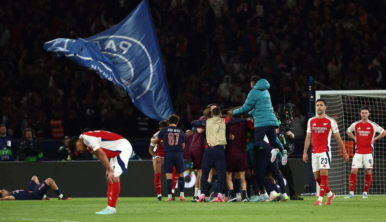PSG Menangkan Champions League Lagi, Arsenal Kalah dalam Adu Penalti