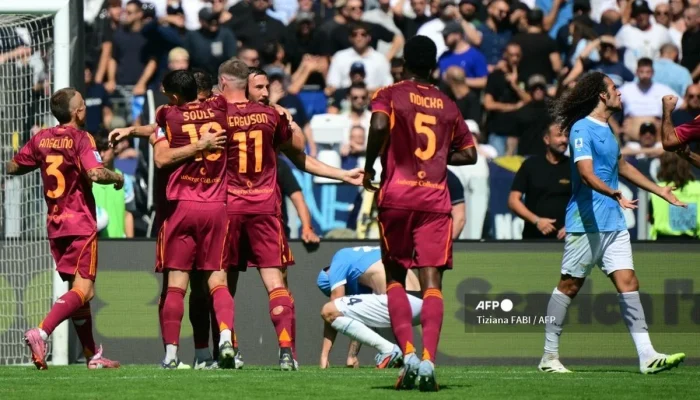 Roma vs Lazio: Mancini Menjadi Pahlawan dengan Gol Ganda di Derby