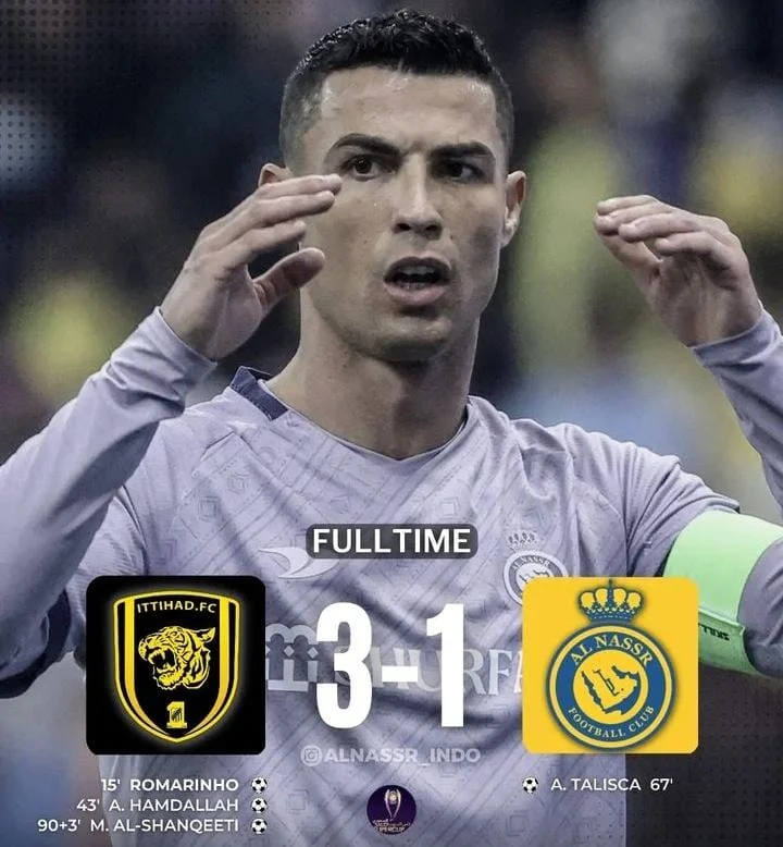 Ronaldo Kecewa, Al Nasr Kalah dari Gamba Osaka di Final AFC Champions League Two