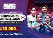 Semifinal Uber Cup 2026: Indonesia vs Korea Selatan Siap Guncang Vidio dengan Duel Sengit