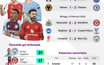 Statistik Liga Inggris: Persaingan Sengit antara Arsenal dan Manchester City