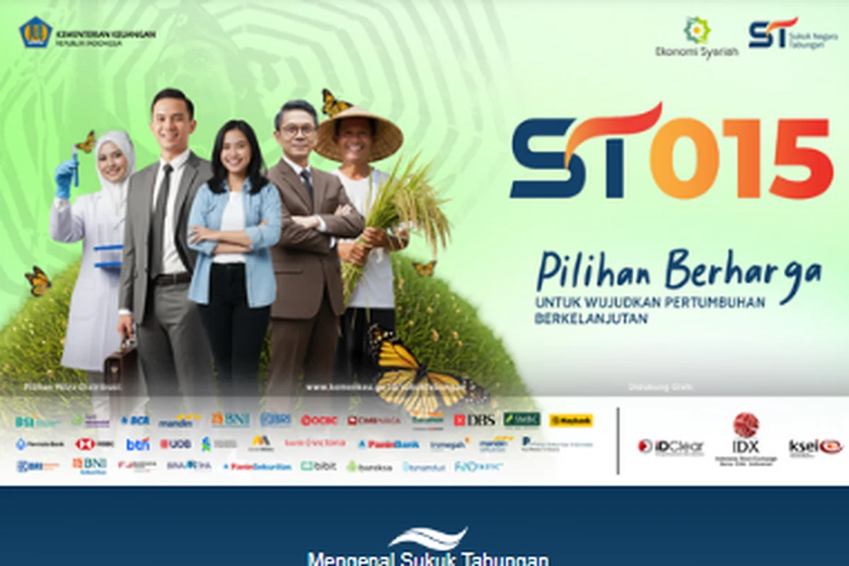 Sukuk Tabungan ST016 Resmi Diluncurkan dengan Kupon hingga 6,25%