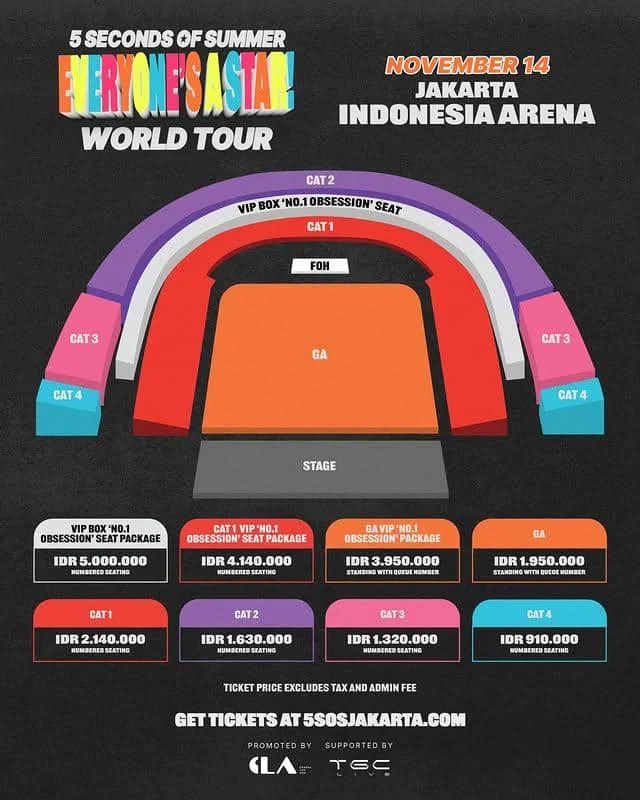5SOS Jakarta 2026: Konser Encore dan Cara Beli Tiket