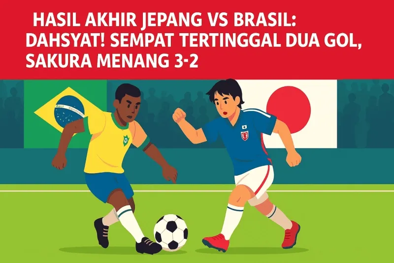 Brazils Comeback Kejutan: Dua Gol di Menit Akhir Mengalahkan Jepang