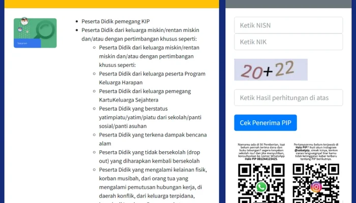 Cara Cek Status Penerima PIP 2026 di pip.kemendikdasmen.go.id dan Informasi Lengkapnya