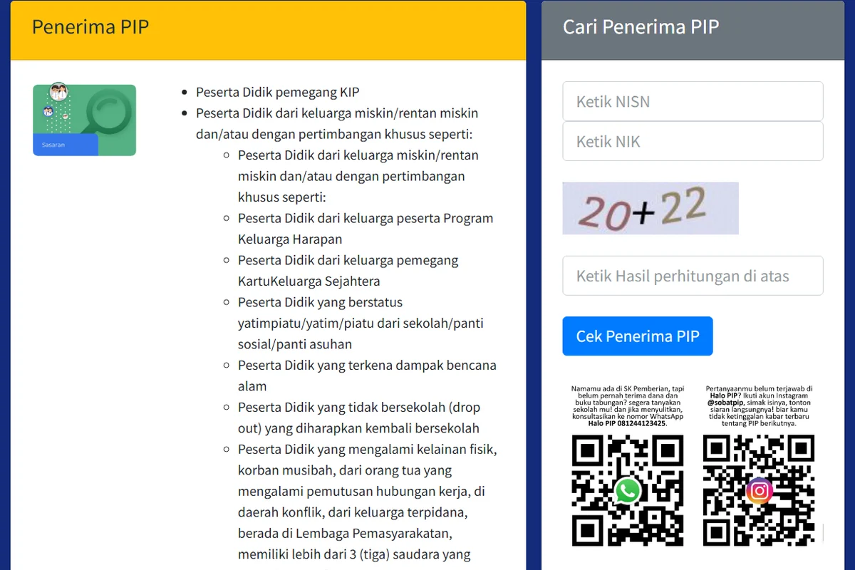 Cara Cek Status Penerima PIP 2026 di pip.kemendikdasmen.go.id dan Informasi Lengkapnya
