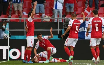 Christian Eriksen Kolaps di Lapangan, Laga Denmark vs Ukraina Dibatalkan