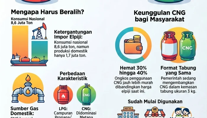 CNG Sebagai Alternatif LPG 3 Kg, Harga Sama dan Dapat Mengurangi Subsidi