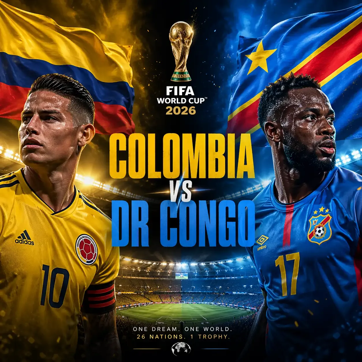 Colombia Menang Atas RD Congo dan Melangkah ke Babak 16 Besar di Mundial 2026