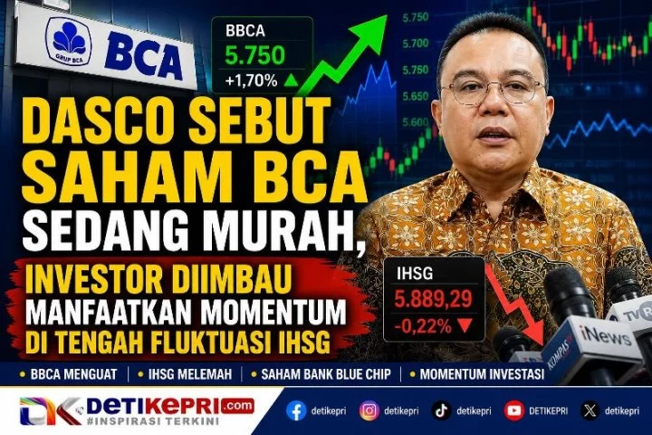 Dasco Sebut Saham BCA Sedang Murah, Investor Diimbau Manfaatkan Momentum di Tengah Fluktuasi IHSG