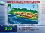 Gempa 3.5 Magnitudo Guncang Cianjur, Terasa hingga Sukabumi