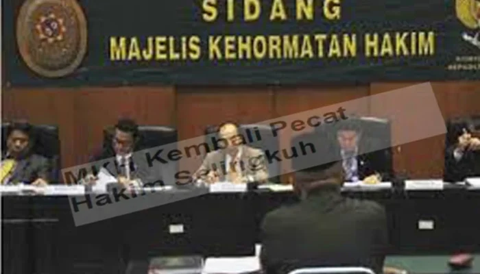 Hakim SW Dijatuhi Sanksi Pemberhentian Tidak dengan Hormat