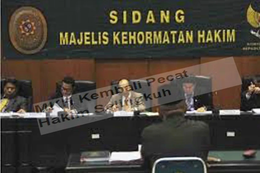 Hakim SW Dijatuhi Sanksi Pemberhentian Tidak dengan Hormat