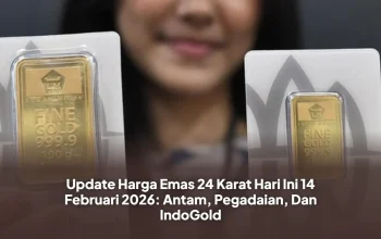 Harga Emas 24 Karat Turun, Saham Emiten Emas Bergerak Bervariasi
