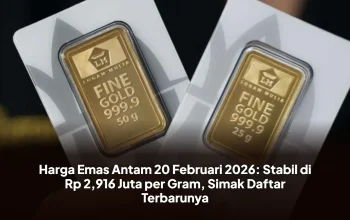 Harga Emas Antam Stabil, Simak Daftar Lengkap Harga Emas Batangan Hari Ini