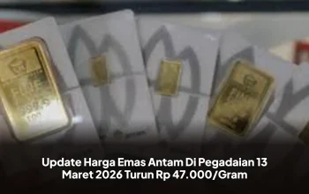 Harga Emas Antam Turun, Begini Rincian Harga Emas di Pegadaian