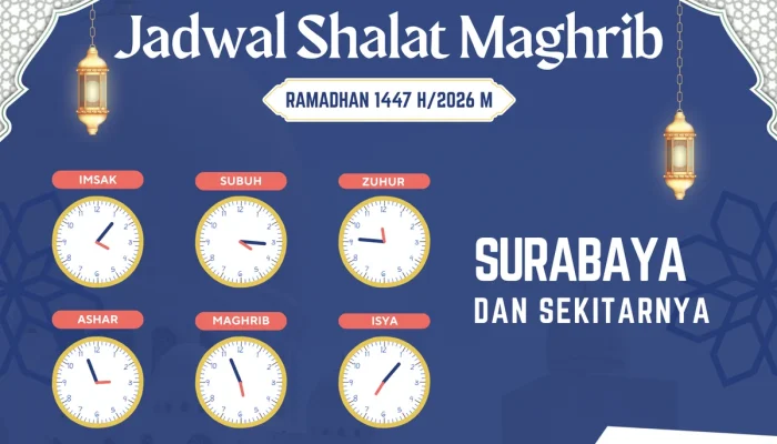 Jadwal Sholat Surabaya dan Gresik Menjelang Magrib 2