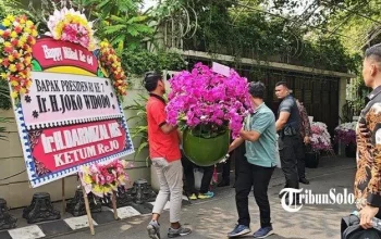 Jokowi Rayakan Ulang Tahun ke-65, Prabowo Kirim Bunga Anggrek Ungu