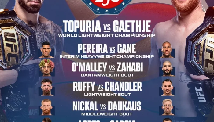 Justin Gaethje Menciptakan Sejarah di UFC Freedom 250, Mengalahkan Ilia Topuria
