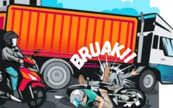 Kecelakaan Maut di Bekasi: Truk Tabrak Sepeda Motor, 1 Orang Tewas dan 9 Luka-Luka