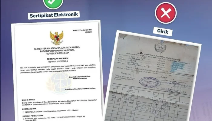 Kementerian ATR/BPN: Sertifikat Tanah Beda Luas dengan Girik? Ini Penjelasannya
