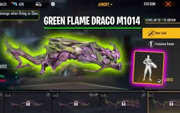 Kode Redeem FF Terbaru: Amankan M1014 Green Flame Draco dan Skin Mobil Lamborghini