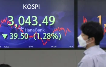 Kospi Anjlok Lebih Dari 8% Seiring Melemahnya Rally Teknologi