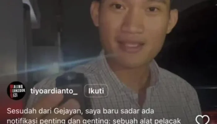 Mantan Ketua BEM UGM Tiyo Ardianto Temukan Alat Pelacak di Mobilnya